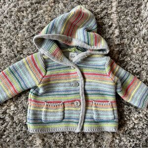 GAP Multicolor Striped Baby Sweater